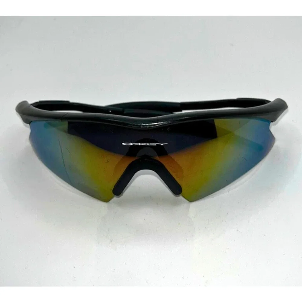 Oakley M Frame Mumbo Sunglasses Fire Iridium USA Vintage w/ Vault Case Rare